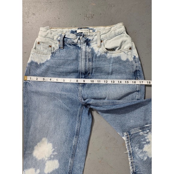 Pacsun 90s Boyfriend Jeans Light Wash Bleach Tie Dye Denim Size 25 - Picture 10 of 14